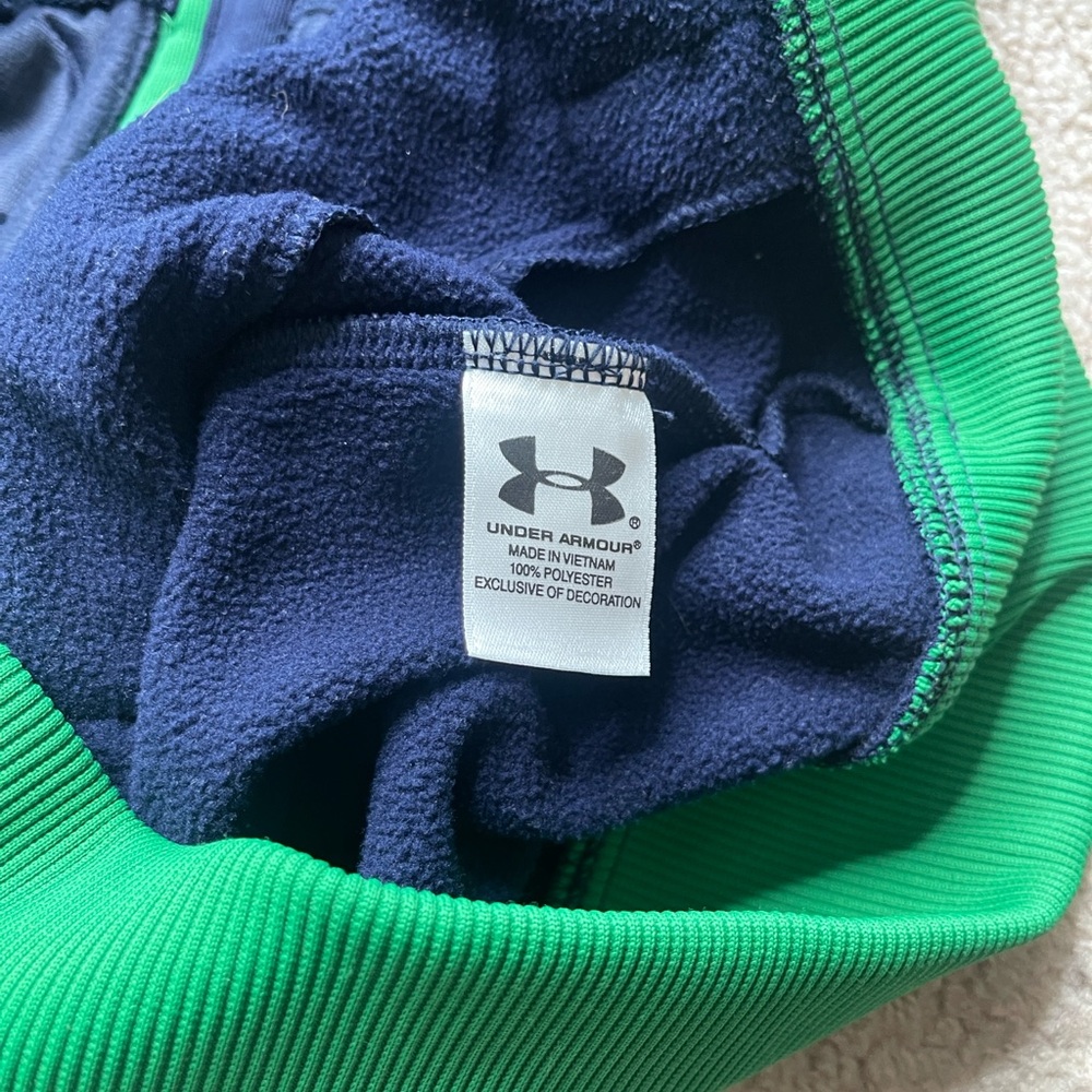 Under Armour Women's Navy and Green Notre Dame Jacket - Picture 6 of 7